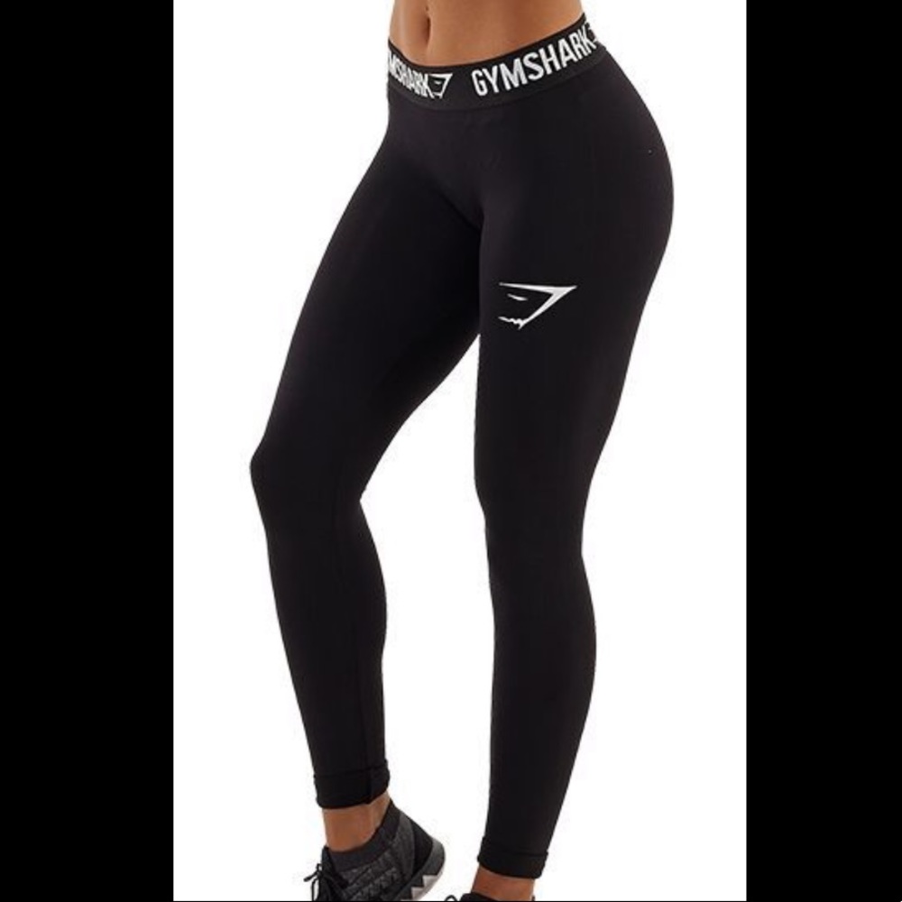 Gymshark Form Running Tights Black / White